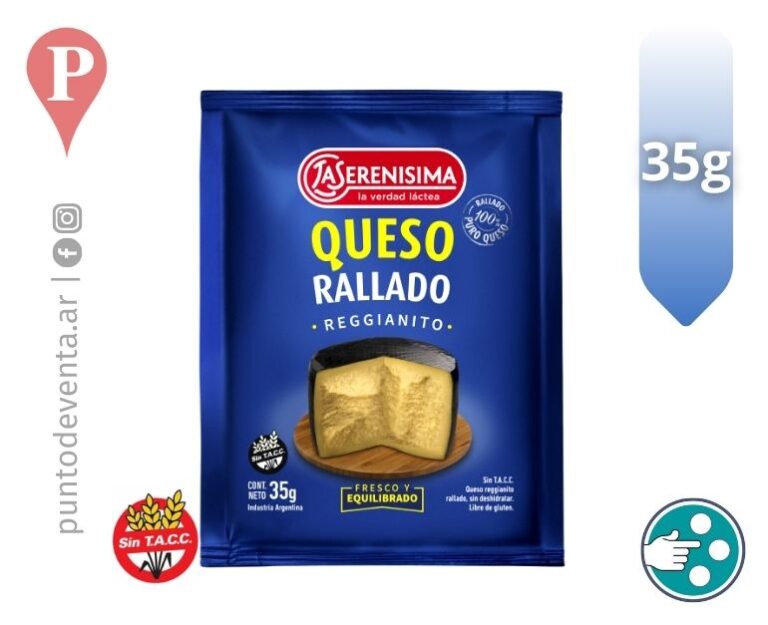 Queso Rallado Reggianito La Serenisima 35g