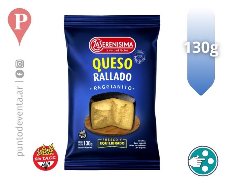 Queso Rallado Reggianito La Serenisima 130g