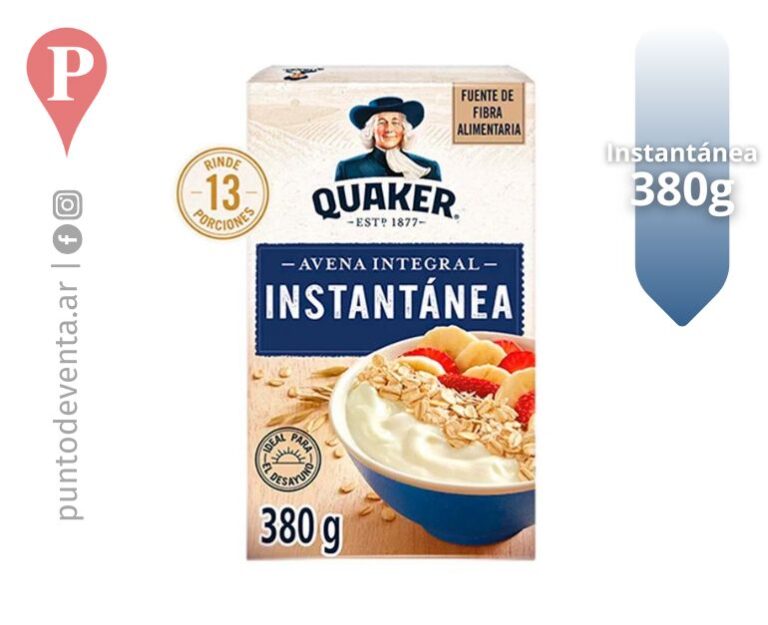 Avena Quaker Instantanea 380g