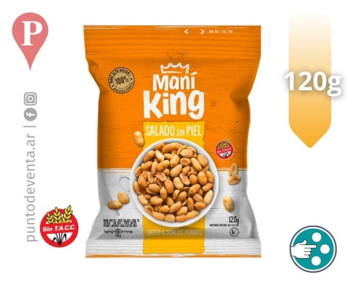 Mani King Salado Sin Piel 120g