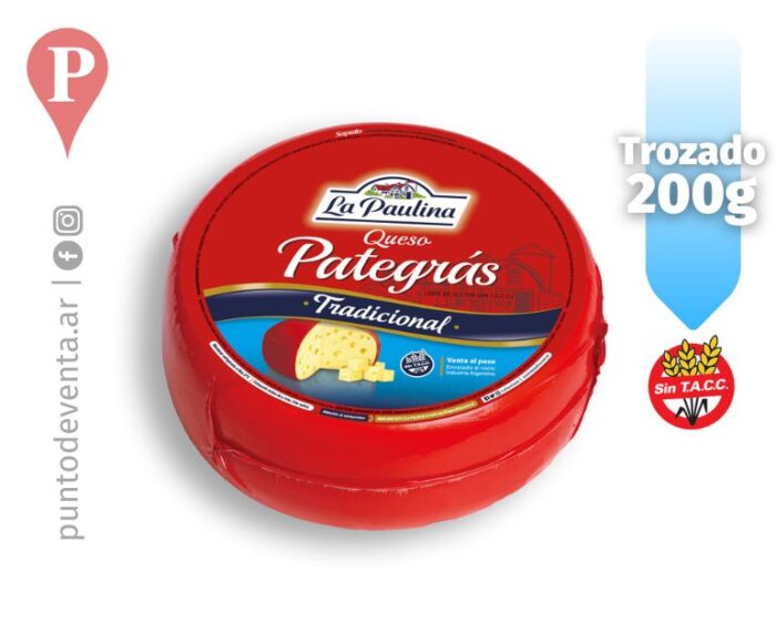 Queso Pategrás La Paulina Trozo 200g-desarrollo.puntodeventa.ar