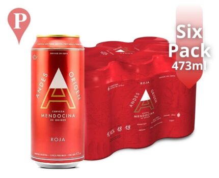 Cerveza Andes Origen Roja Lata 473ml x6