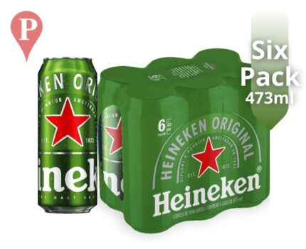 Cerveza Heineken Lata 473ml x6