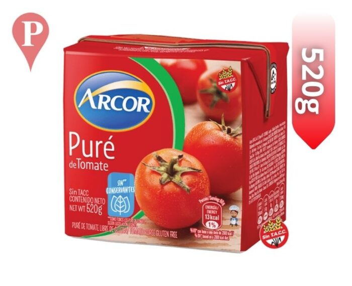 Pure de Tomate Arcor 520g