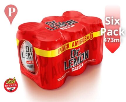 Aperitivo Dr Lemon Vodka Lata 473ml x6