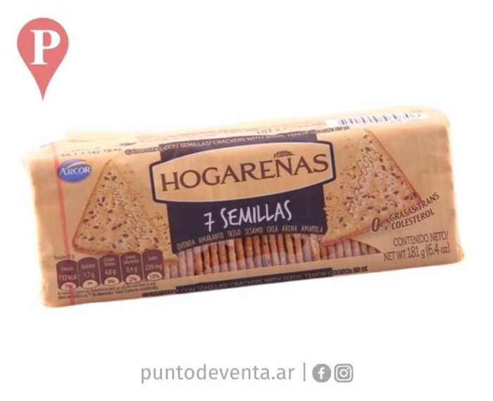 Galletitas Hogareñas 7 Semillas 189g