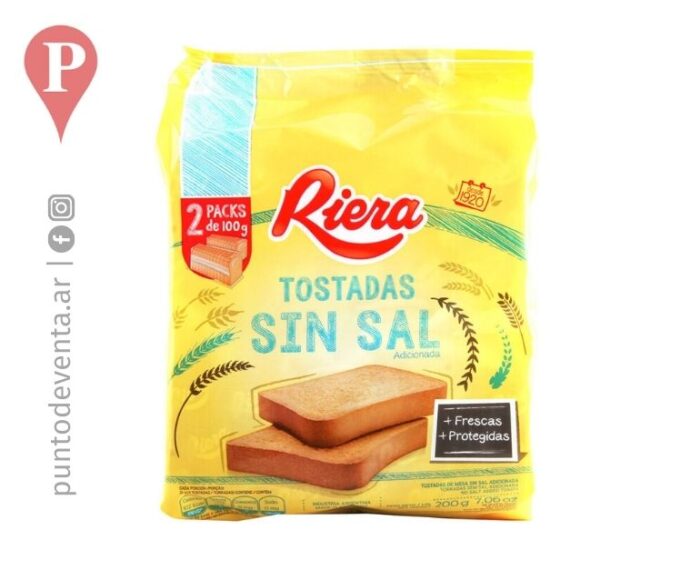 Tostada de Mesa Clasica Sin Sal 200g