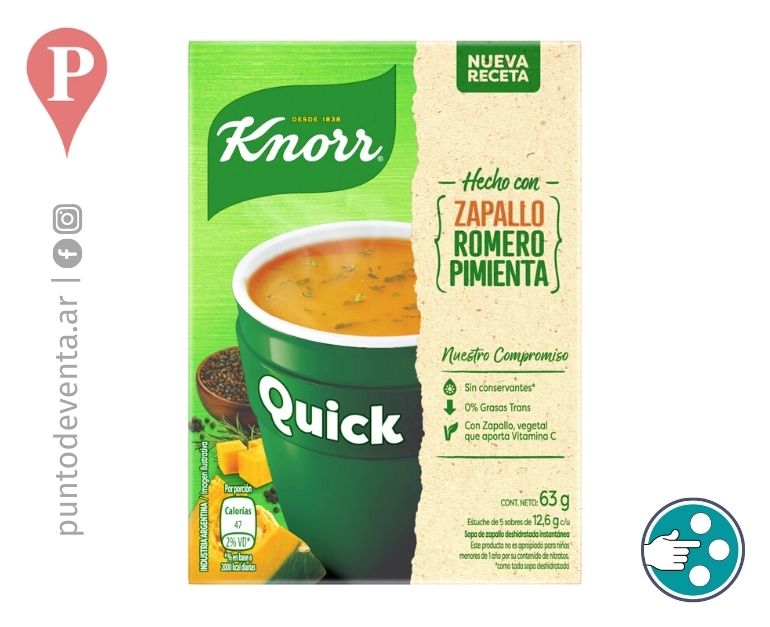 Sopa Knorr Quick Zapallo