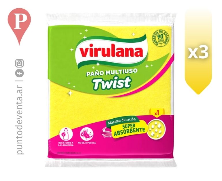 Regilla Paño Multiuso Virulana 3u