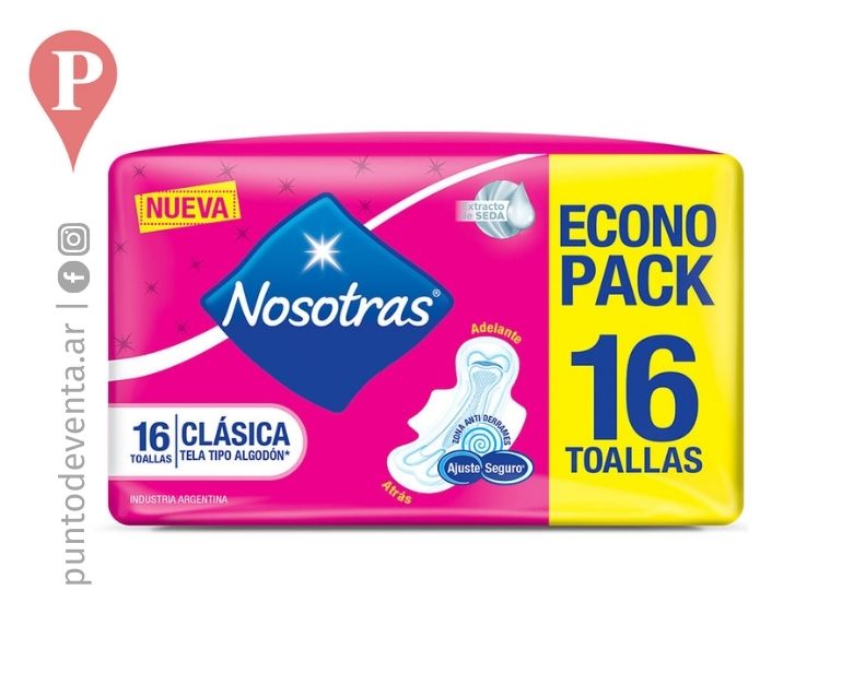 Toalla Feminina Nosotras Clasica 16u