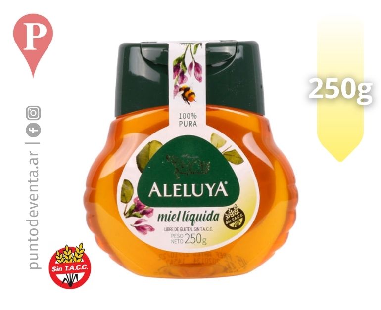 Miel Liquida Aleluya 100% Pura 250g
