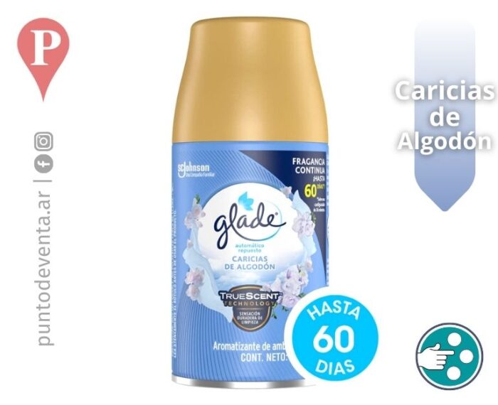 Repuesto Difusor Aromatizador Glade Caricias de Algodón