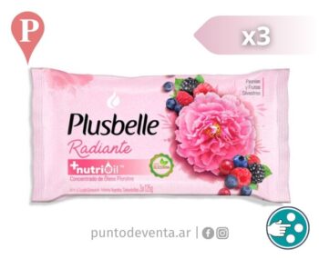 Jabón de Tocador Plusbelle Radiante 3x125g