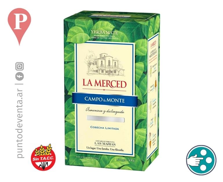 Yerba La Merced Campo y Monte 500g