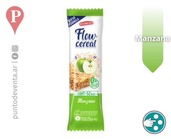 Barritas de Cereal Flow Cereal Georgalos Manzana