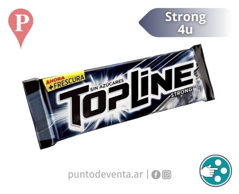 Chicle Tableta Topline Strong 4u