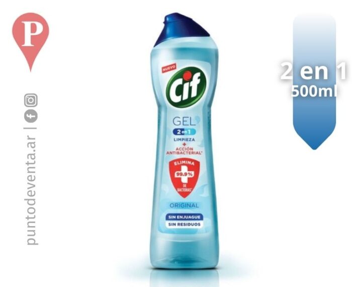 Limpiador Cif en Gel 2en1 Original 500ml