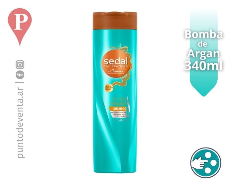 Shampoo Sedal Bomba de Argán 340ml