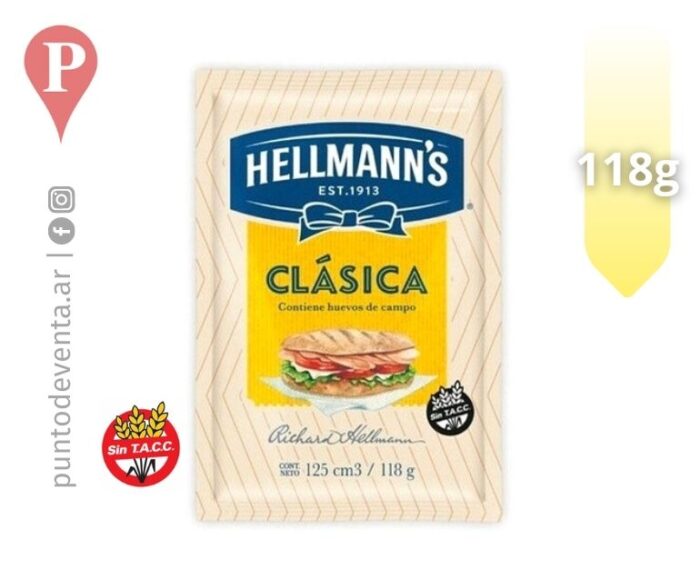 Aderezo Mayonesa Hellmanns 118g