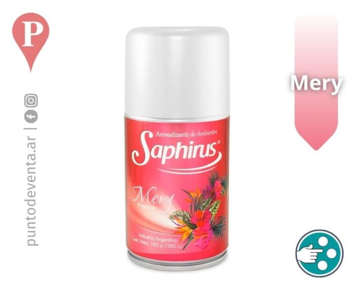 Repuesto Difusor Aromatizador Saphirus Mery 280ml