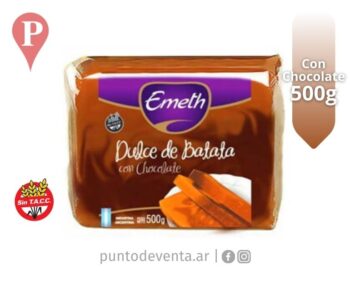 Dulce de Batata Con Chocolate Emeth 500g