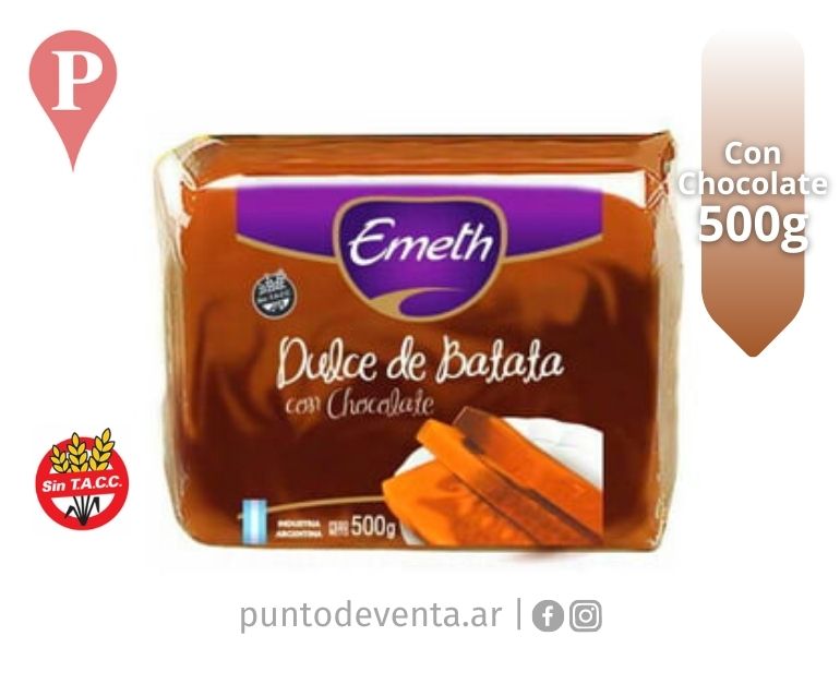 Dulce de Batata Con Chocolate Emeth 500g