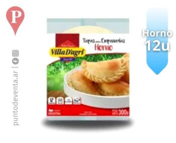 Tapa de Empanada Villa D Agri Horno 12u