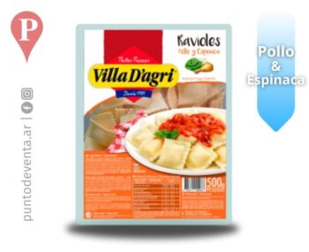 Ravioles Villa D Agri Pollo y Espinaca 500g