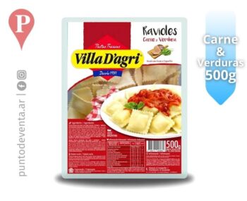Ravioles Villa D Agri Carne y Verdura 500g
