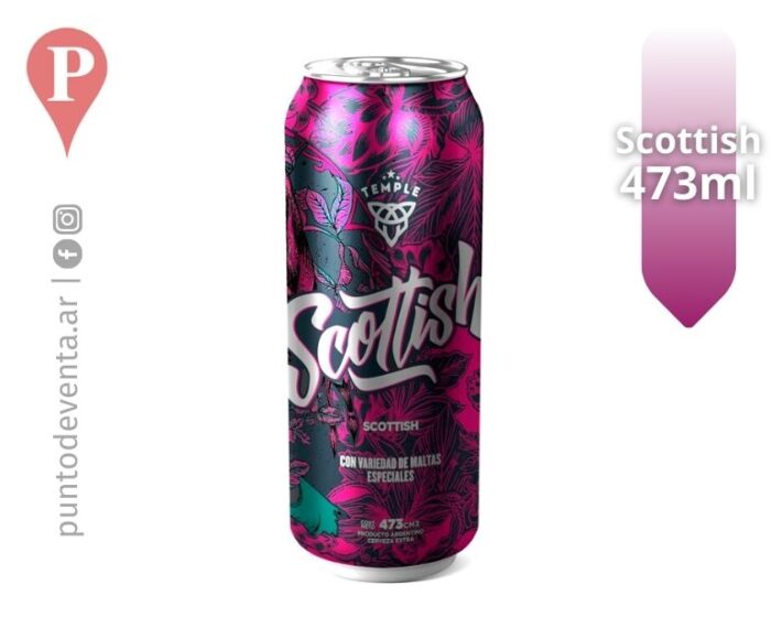 Cerveza Temple Scottish Lata 473ml