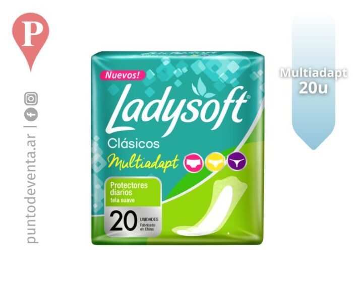 Protectores Diarios Lady Soft MultiAdapt 20u