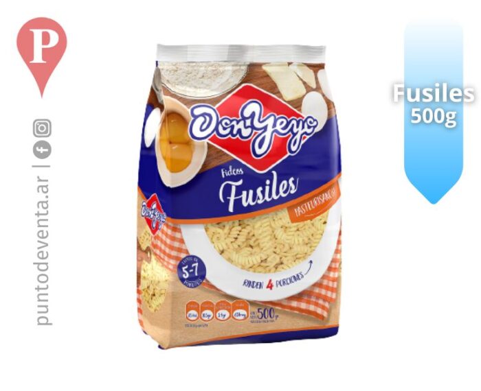 Fideos Frescos Fusiles Don Yeyo 500g