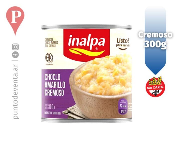 Choclo Amarillo Cremoso Inalpa 300g - desarrollo.puntodeventa.ar