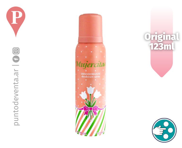 Desodorante Mujercitas Original 123ml - desarrollo.puntodeventa.ar