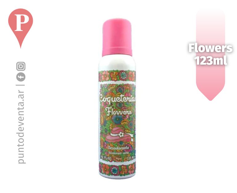 Desodorante Coqueterias Flowers 123ml - desarrollo.puntodeventa.ar