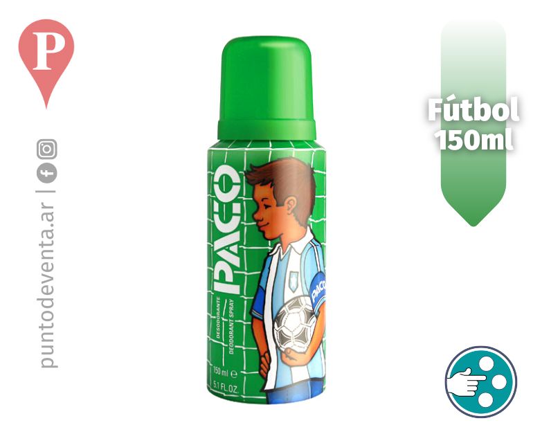 Desodorante Paco Futbol 150ml - desarrollo.puntodeventa.ar