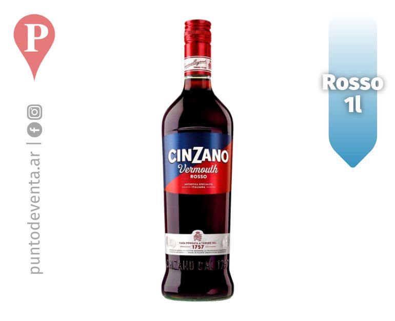 Aperitivo Cinzano Vermouth Rosso 1l - desarrollo.puntodeventa.ar