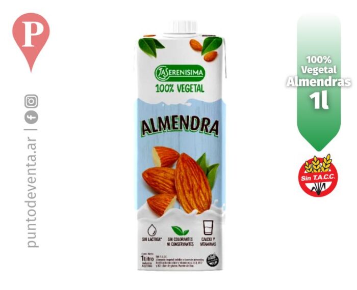 Leche Vegetal Serenísima de Almendras 1l - desarrollo.puntodeventa.ar