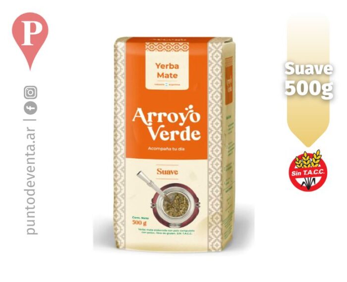Yerba Mate Arroyo Verde Suave 500g - desarrollo.puntodeventa.ar