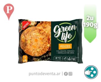 Medallon Veggie Green Life 2u Calabaza, Choclo y Chia - desarrollo.puntodeventa.ar