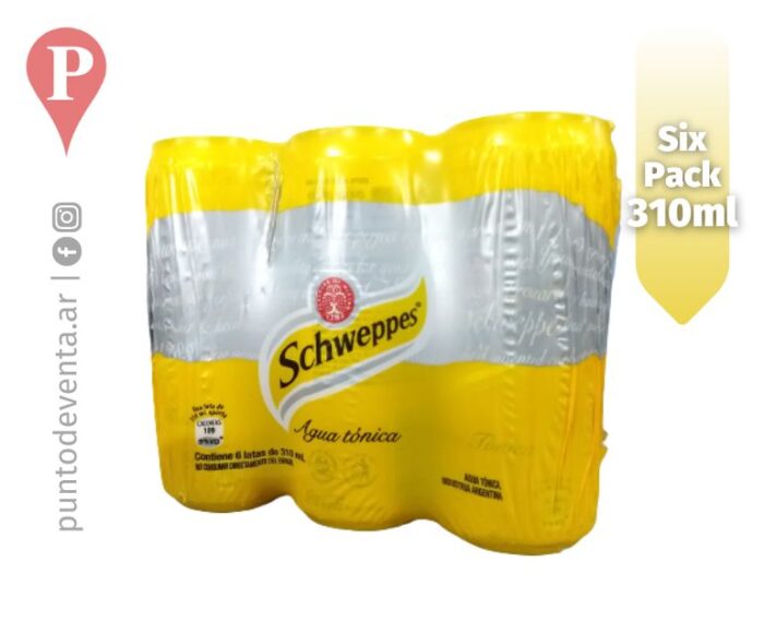 Gaseosa Schweppes Tonica Pack x6 310ml - desarrollo.puntodeventa.ar