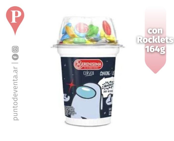 Yogur Entero La Serenísima con Confites Rocklets 164g - desarrollo.puntodeventa.ar