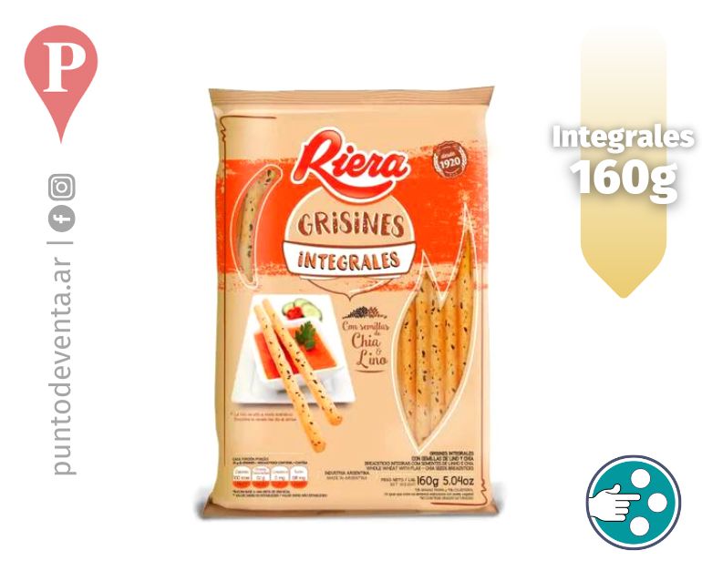 Grisines Riera Integrales 160g - desarrollo.puntodeventa.ar