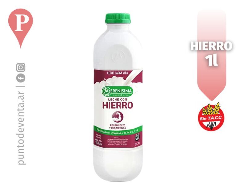 Leche Larga Vida Serenisima Hierro Bot Lt - desarrollo.puntodeventa.ar