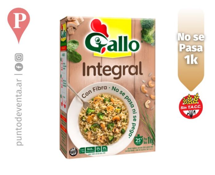 Arroz Integral No Se Pasa Gallo Kg - desarrollo.puntodeventa.ar