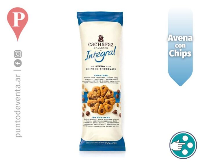 Galletitas Cachafaz Integral Avena y Chips 225g - desarrollo.puntodeventa.ar