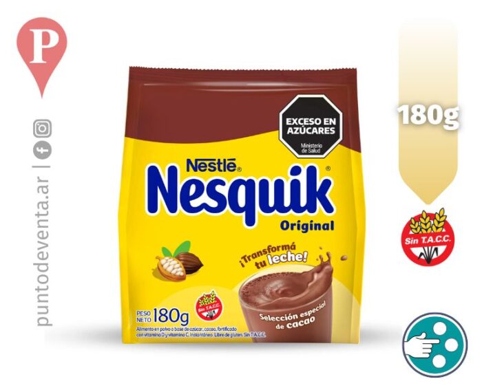 Chocolate Polvo Nesquik 180g - desarrollo.puntodeventa.ar