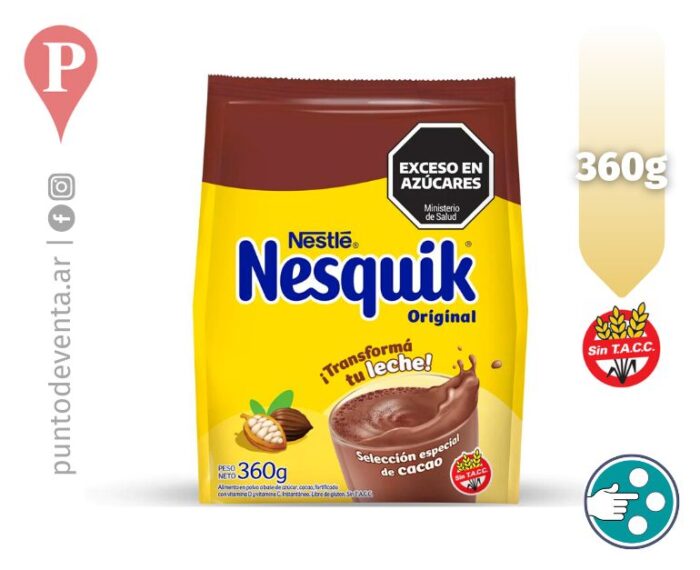 Chocolate Polvo Nesquik 360g - desarrollo.puntodeventa.ar