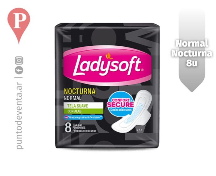 Toalla Femenina LadySoft Normal Nocturna 8u - desarrollo.puntodeventa.ar