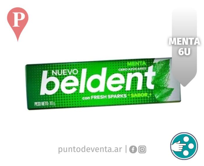 Chicle Tableta Beldent Menta 6u - desarrollo.puntodeventa.ar